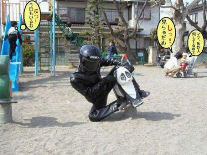 How to Look Cool Riding Anything (13 pics)