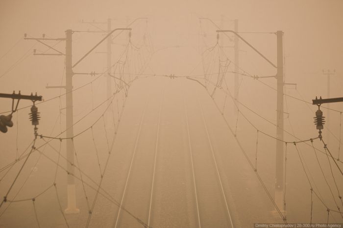 Moscow Chokes in Intense Smog (28 pics)