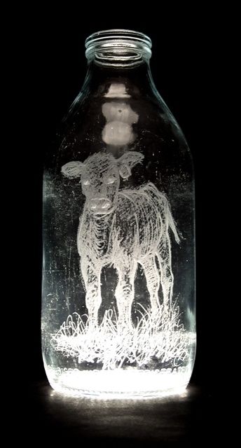 Milk Bottle Art (32 pics)