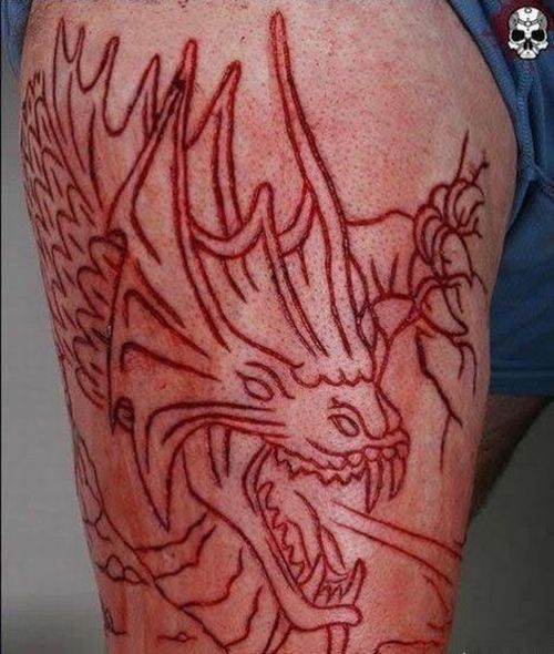 Insane Scarification Tattoos (25 pics)