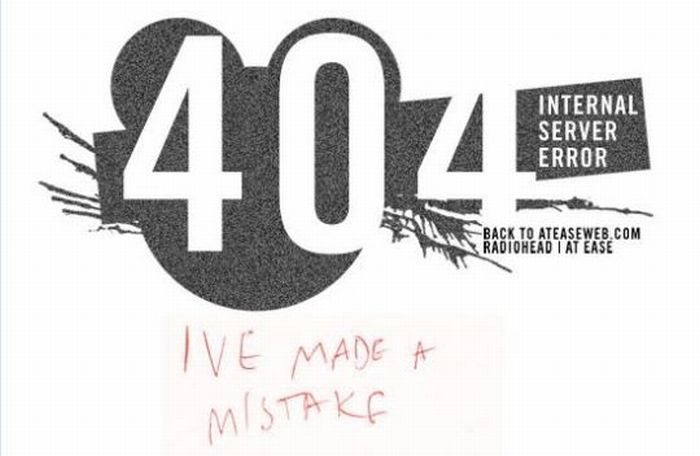 The Best of 404 Error Pages. Part 2 (32 pics)