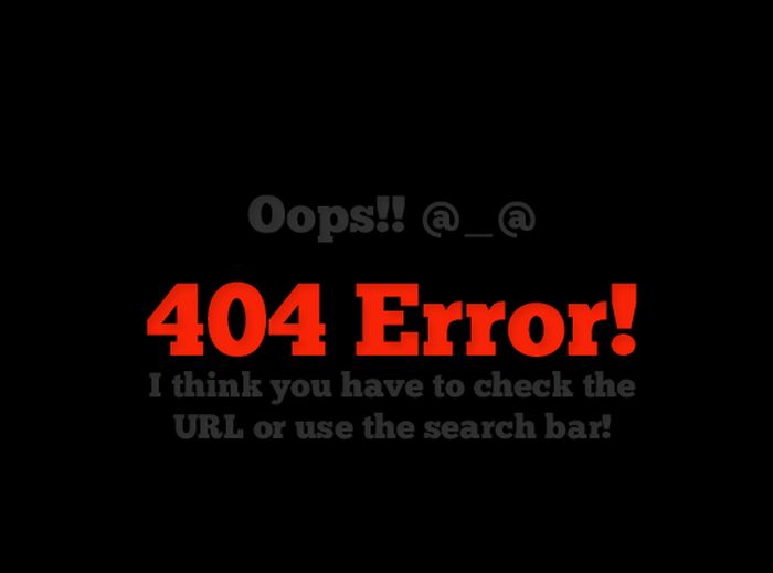 The Best of 404 Error Pages. Part 2 (32 pics)