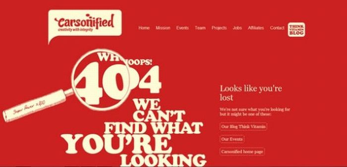 The Best of 404 Error Pages. Part 2 (32 pics)