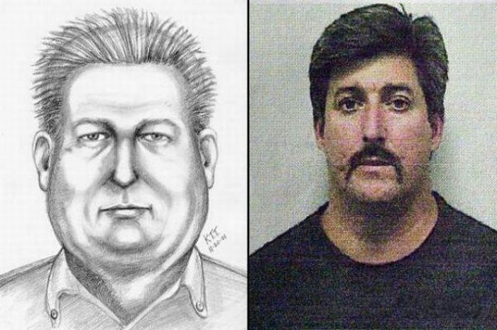 Police Sketches vs. Mugshots. Part 2 (13 pics)