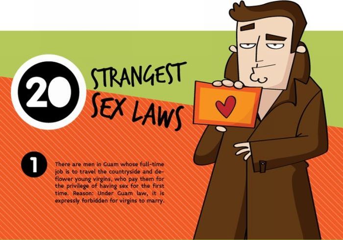 20 Strangest Sex Laws (infographic)