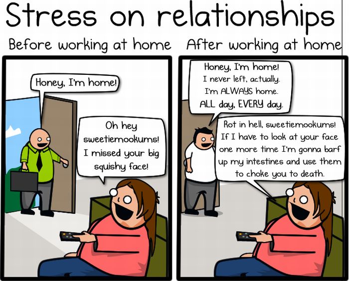 Why Working From Home is Awesome and Horrible (12 pics)