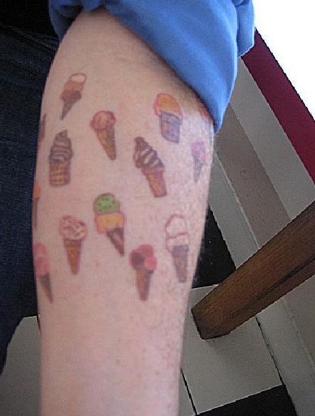 Ice Cream Tattoos (30 pics)