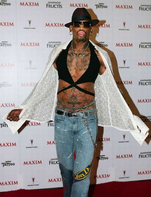 Dennis Rodman' Craziest Outfits (31 pics)