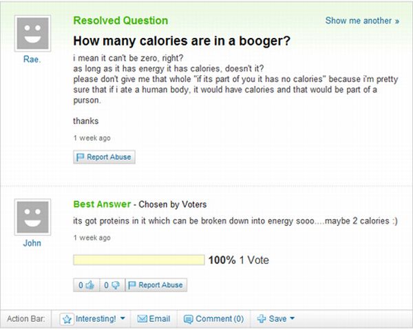 The Best of Yahoo! Answers. Part 3 (45 pics)