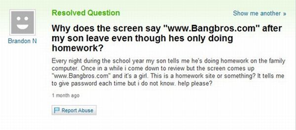 The Best of Yahoo! Answers. Part 3 (45 pics)