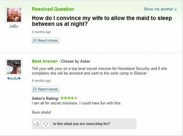 The Best Of Yahoo! Answers. Part 3 (45 Pics)