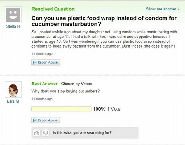 The Best of Yahoo! Answers. Part 3 (45 pics)