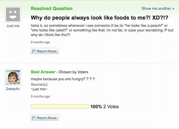 The Best of Yahoo! Answers. Part 3 (45 pics)