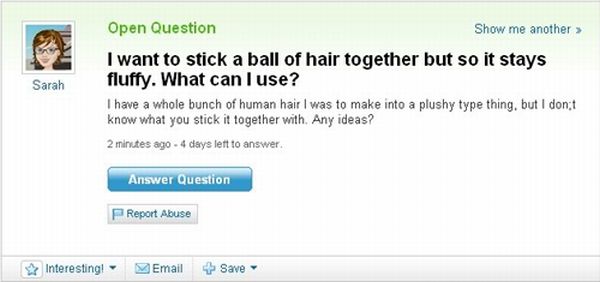 The Best of Yahoo! Answers. Part 3 (45 pics)