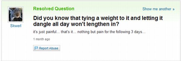 The Best of Yahoo! Answers. Part 3 (45 pics)