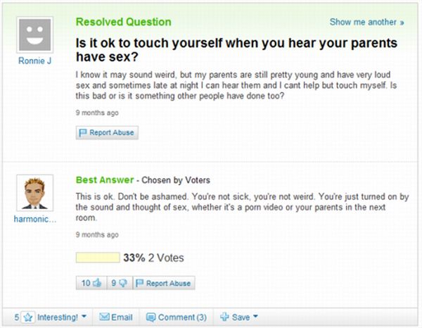 The Best of Yahoo! Answers. Part 3 (45 pics)