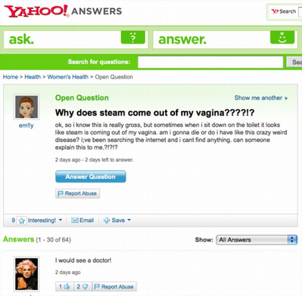 The Best of Yahoo! Answers. Part 3 (45 pics)