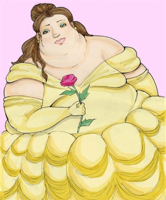 Obese Disney Princesses (4 pics)
