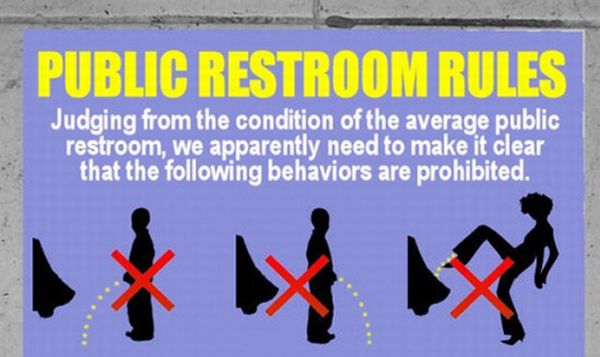 Funny Public Restroom Rules (1 pics)