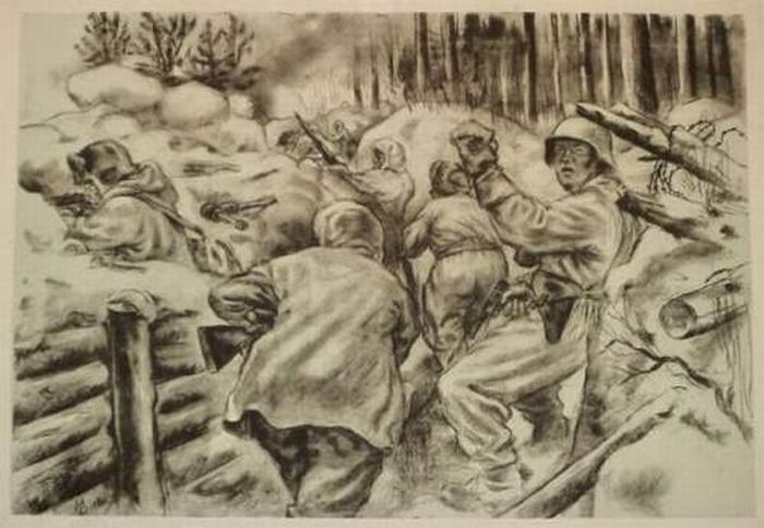 WWII Pencil Drawings 12 pics 