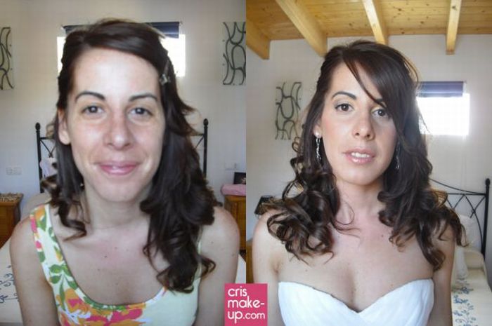Women with and without Make-up (25 pics)