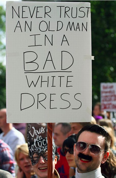 Pope Protest Signs (30 pics)