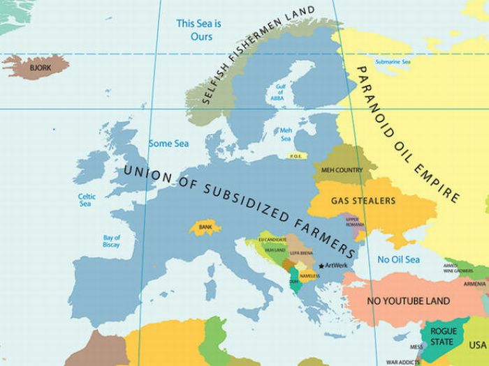 Mapping Stereotypes of Europe (9 pics)