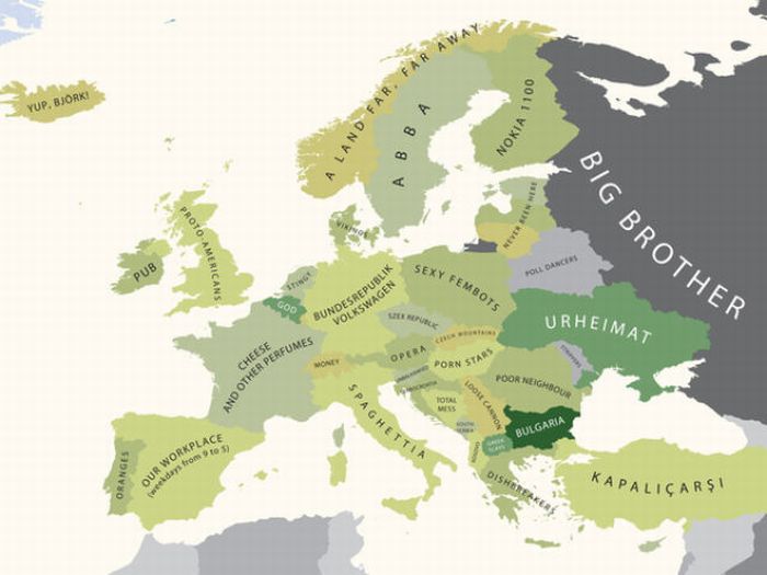 Mapping Stereotypes of Europe (9 pics)