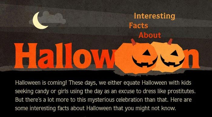 Interesting Facts about Halloween (infographic)