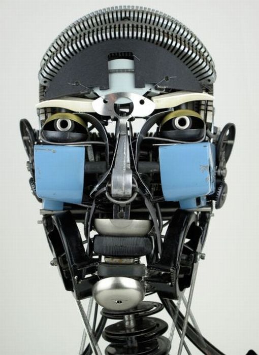 Amazing Sculptures Made Out of Typewriter Parts (34 pics)