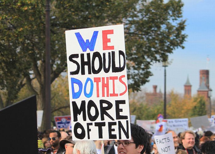 The 100 Best Signs At The Rally To Restore Sanity And/Or Fear (100 pics)