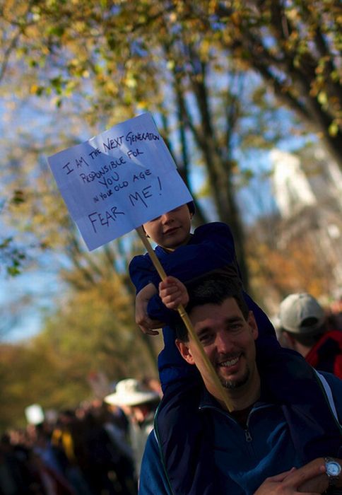 The 100 Best Signs At The Rally To Restore Sanity And/Or Fear (100 pics)