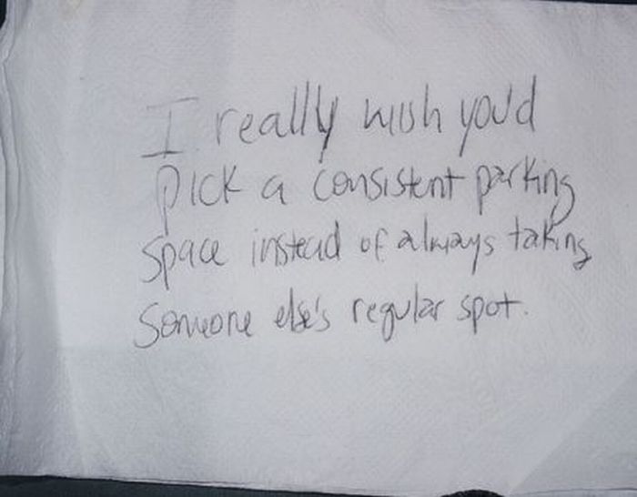 Passive Aggressive Parking Notes (38 pics)