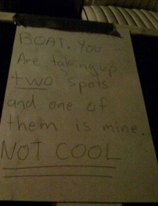 Passive Aggressive Parking Notes (38 pics)