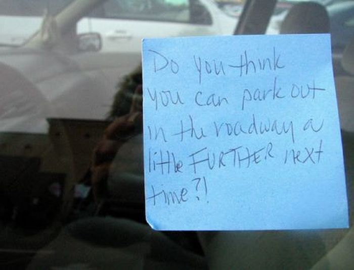 Passive Aggressive Parking Notes (38 pics)