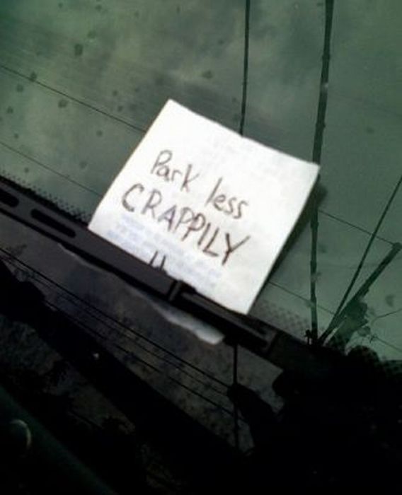 Passive Aggressive Parking Notes (38 pics)