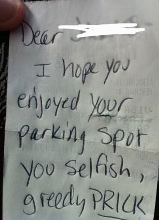 Passive Aggressive Parking Notes (38 pics)