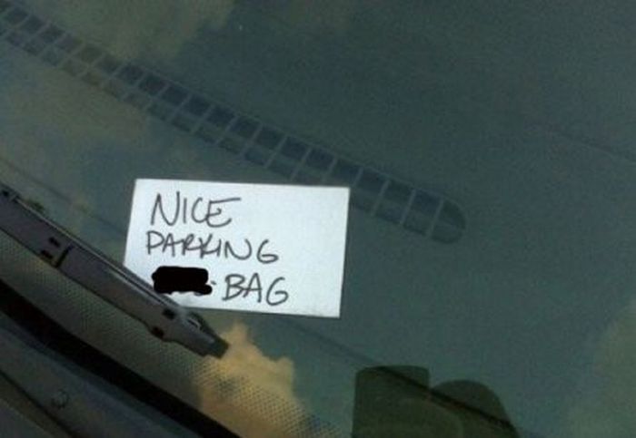 Passive Aggressive Parking Notes (38 pics)