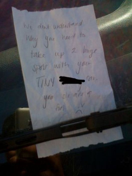 Passive Aggressive Parking Notes (38 pics)