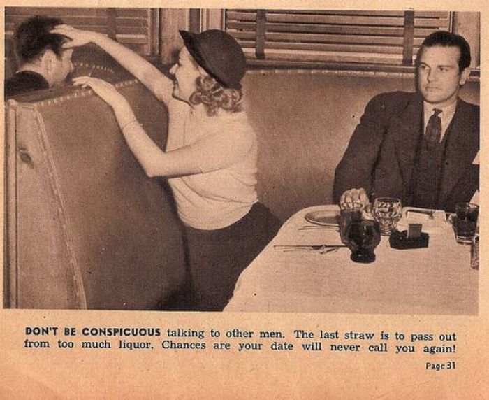 How a Woman Should Behave on a Date (13 pics)