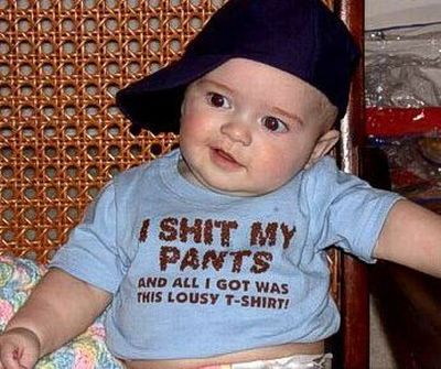 Babies Wearing Naughty T-Shirts (20 pics)
