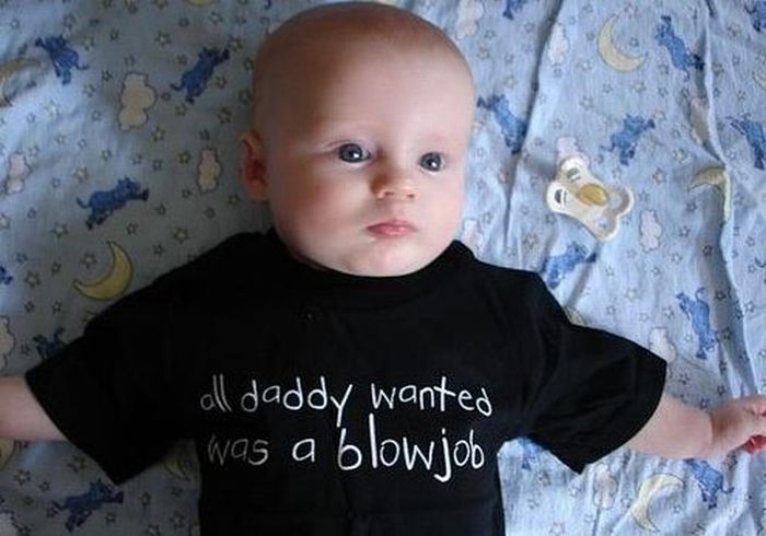 Babies Wearing Naughty T-Shirts (20 pics)