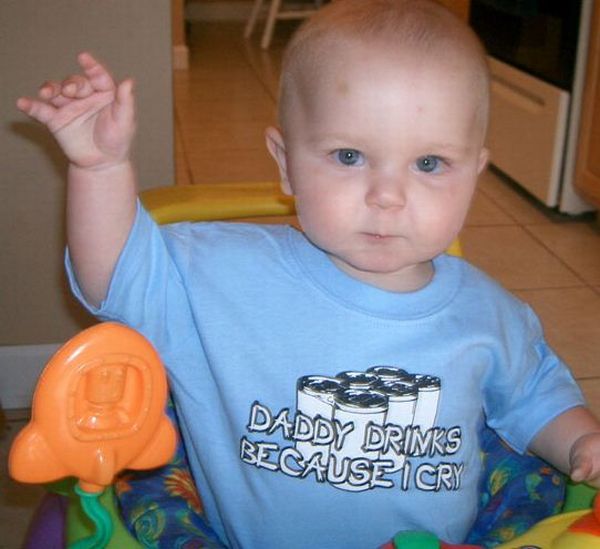Babies Wearing Naughty T-Shirts (20 pics)