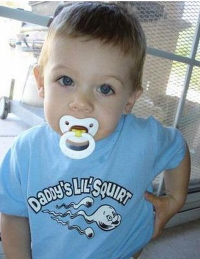 Babies Wearing Naughty T-Shirts (20 pics)