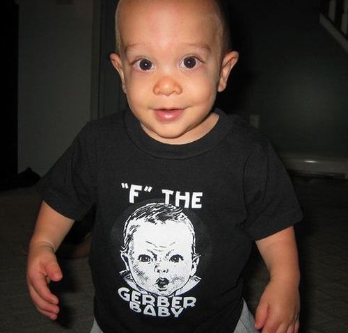 Babies Wearing Naughty T-Shirts (20 pics)