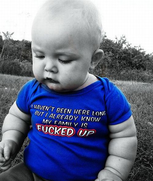 Babies Wearing Naughty T-Shirts (20 pics)