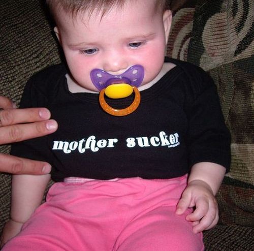 Babies Wearing Naughty T-Shirts (20 pics)