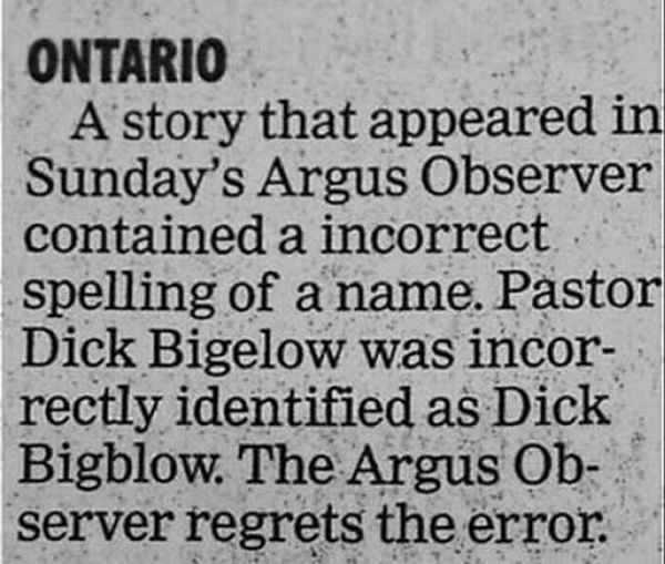 Newspaper Mistakes and Apology Notes (15 pics)