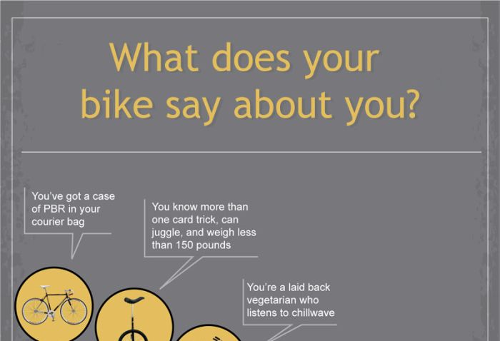 What Does Your Bike or Motorcycle Say About You (infographic)