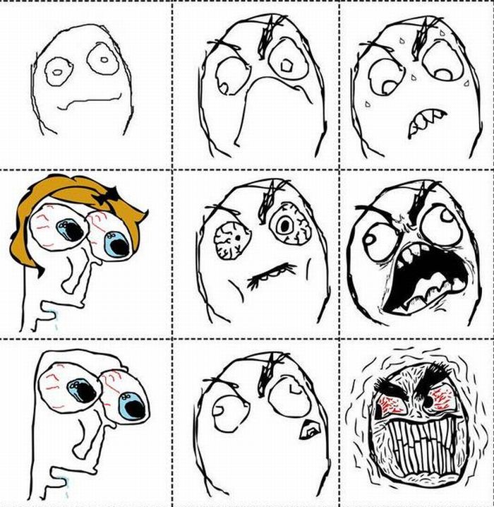 The Complete Collection of Rage Faces (10 pics)